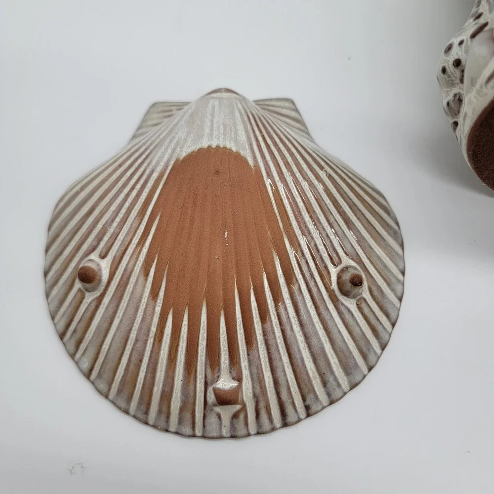 Coastal Seashells Wax Warmer Nautical Ceramic Candle Warmer Starfish Decor